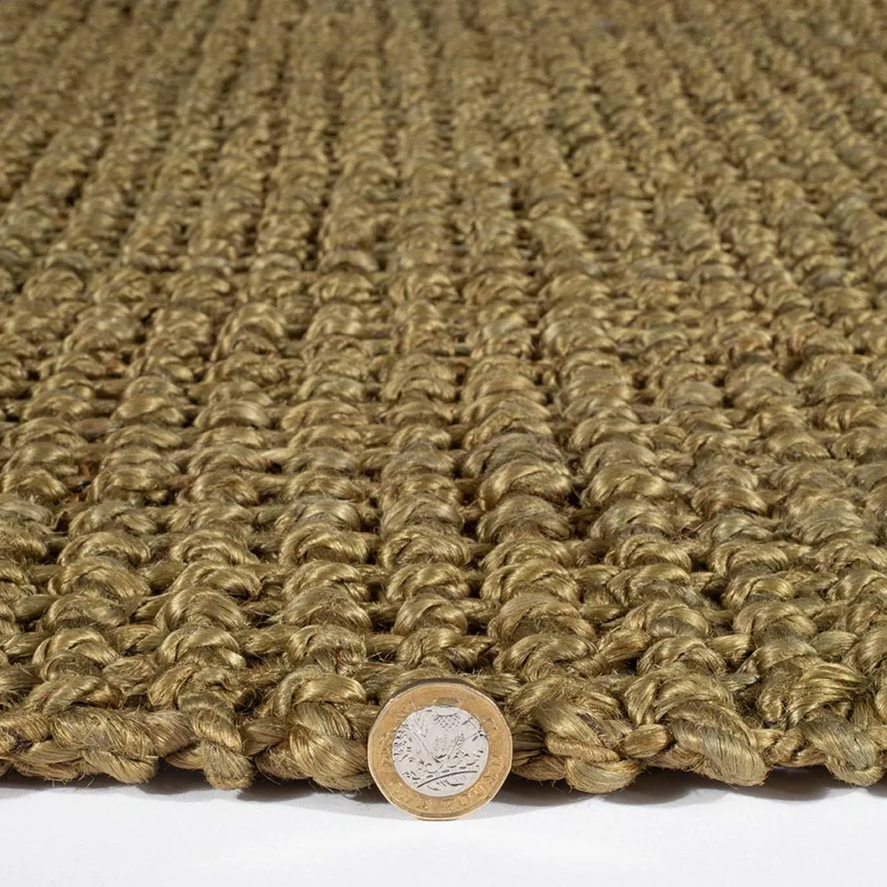 Whitefield Braided Rug - Olive, Jute