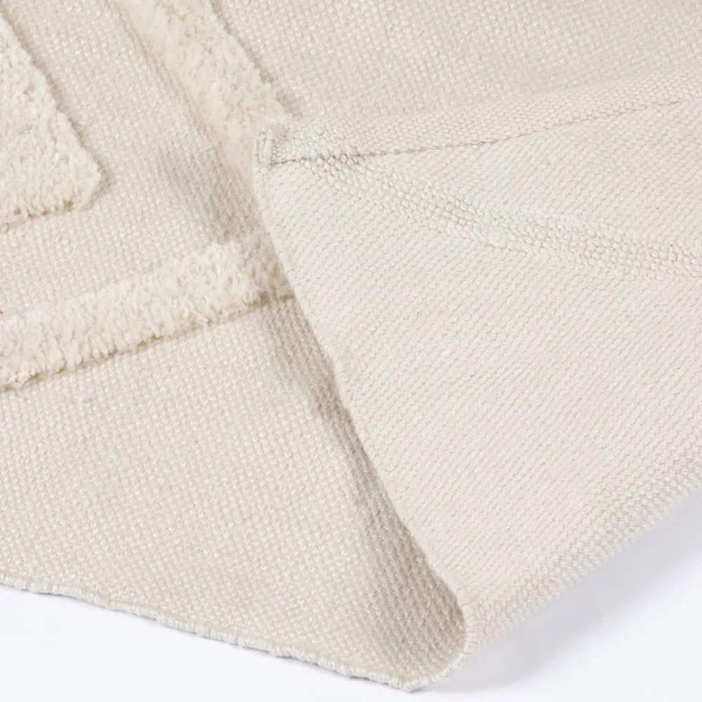 Windsor Geometric Tufted Rug - Cream