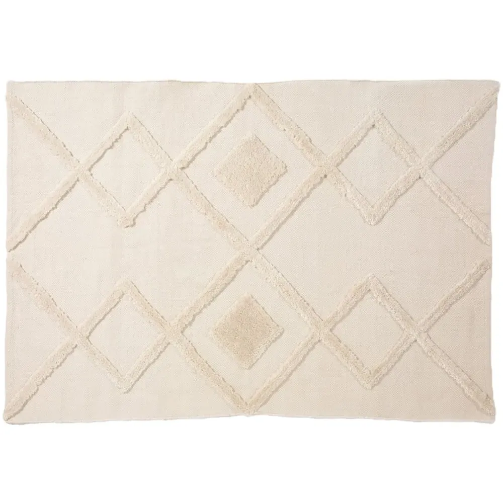 Windsor Geometric Tufted Rug - Cream image