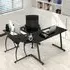 L-Shaped Computer Desk - Black