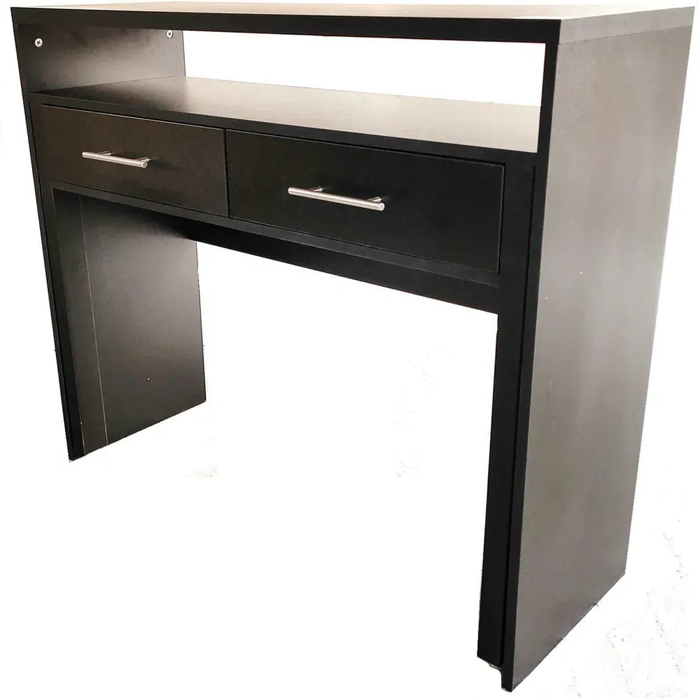 Regis 2 Drawer Computer Desk - Black