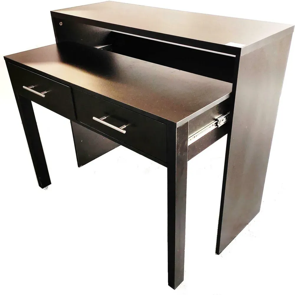 Regis 2 Drawer Computer Desk - Black