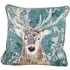 Avebury Stag Cushion - Petrol
