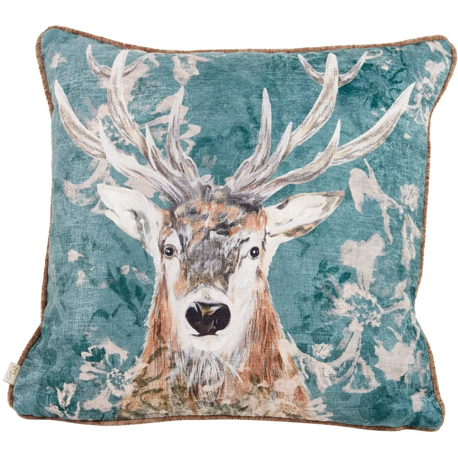Avebury Stag Cushion - Petrol image