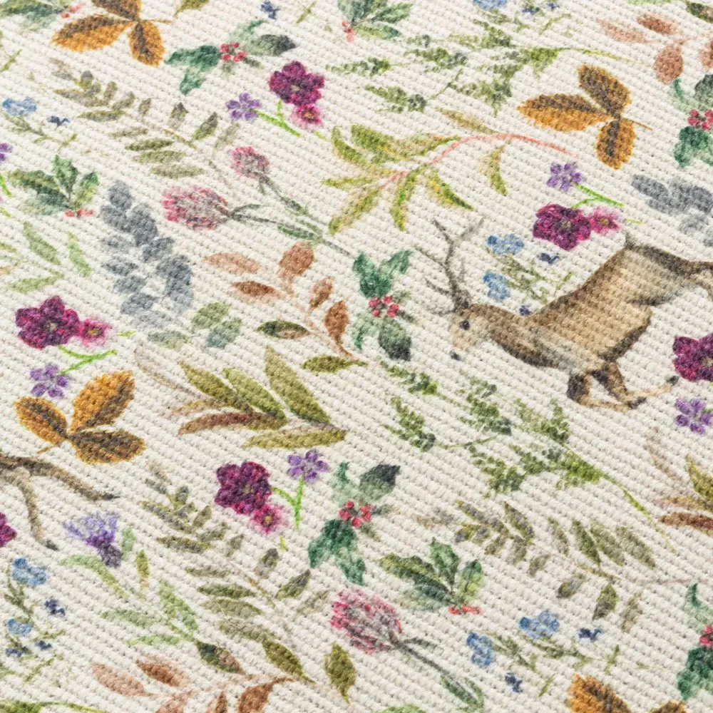 Berry Reindeer Table Runner - Purple, Polyester