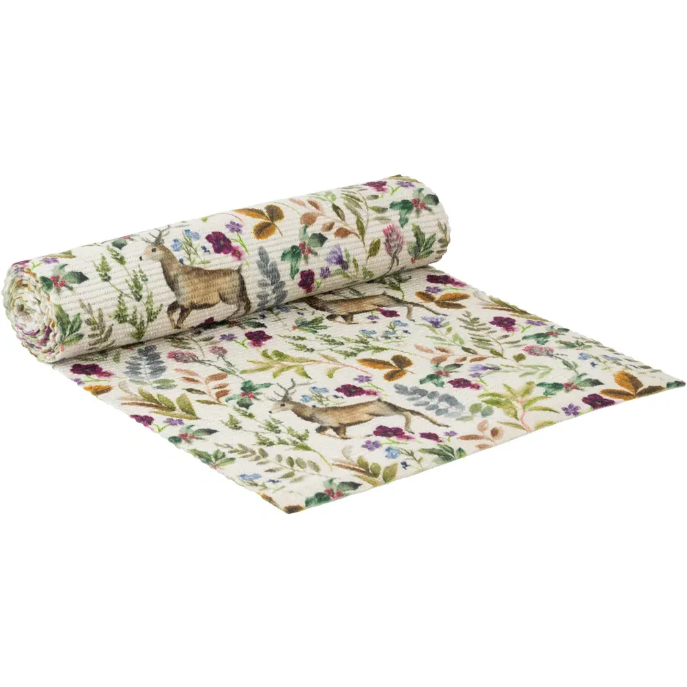 Berry Reindeer Table Runner - Purple, Polyester