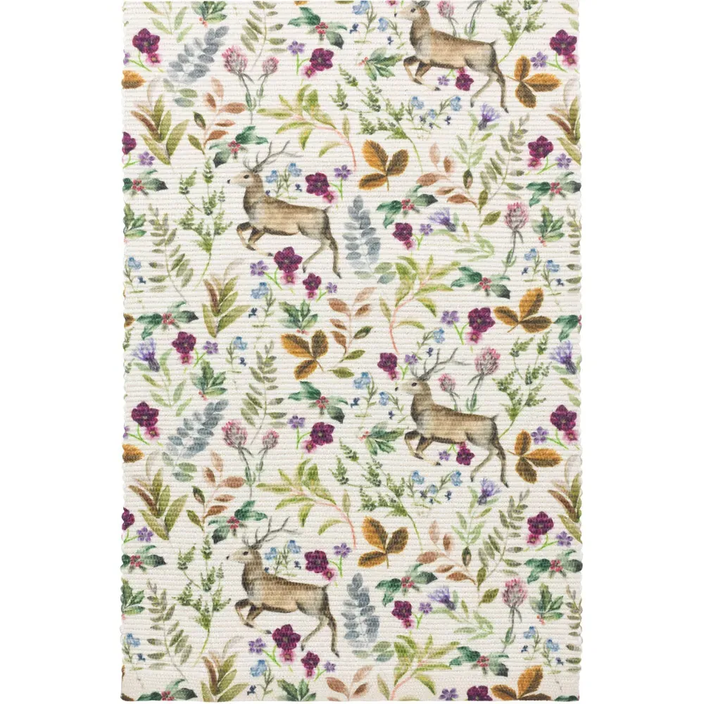 Berry Reindeer Table Runner - Purple, Polyester
