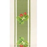 Strawberry Table Runner 180cm - Sage Green