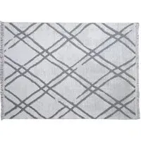 Anders Reversible Rug - White, Cotton