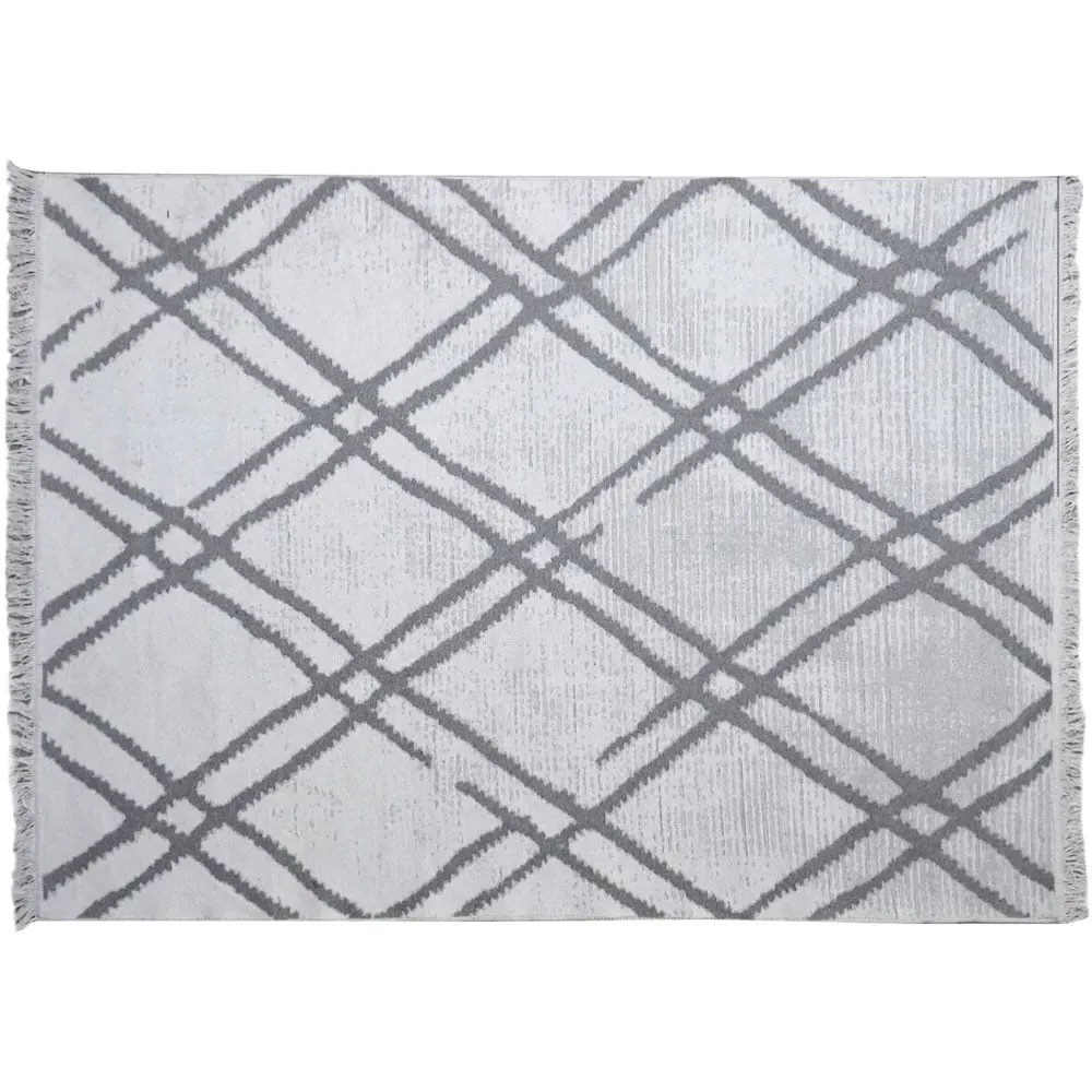 Anders Reversible Rug - White, Cotton
