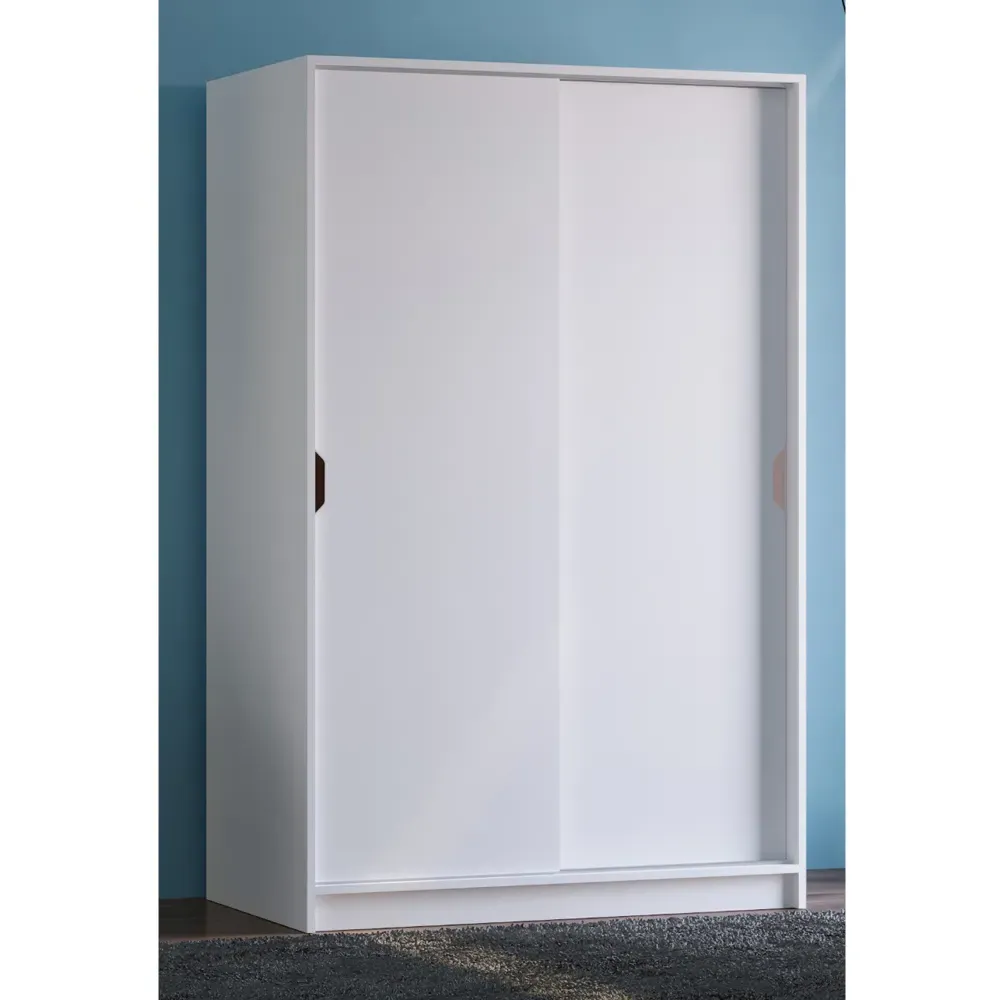Bergen 2 Door Sliding Wardrobe - White