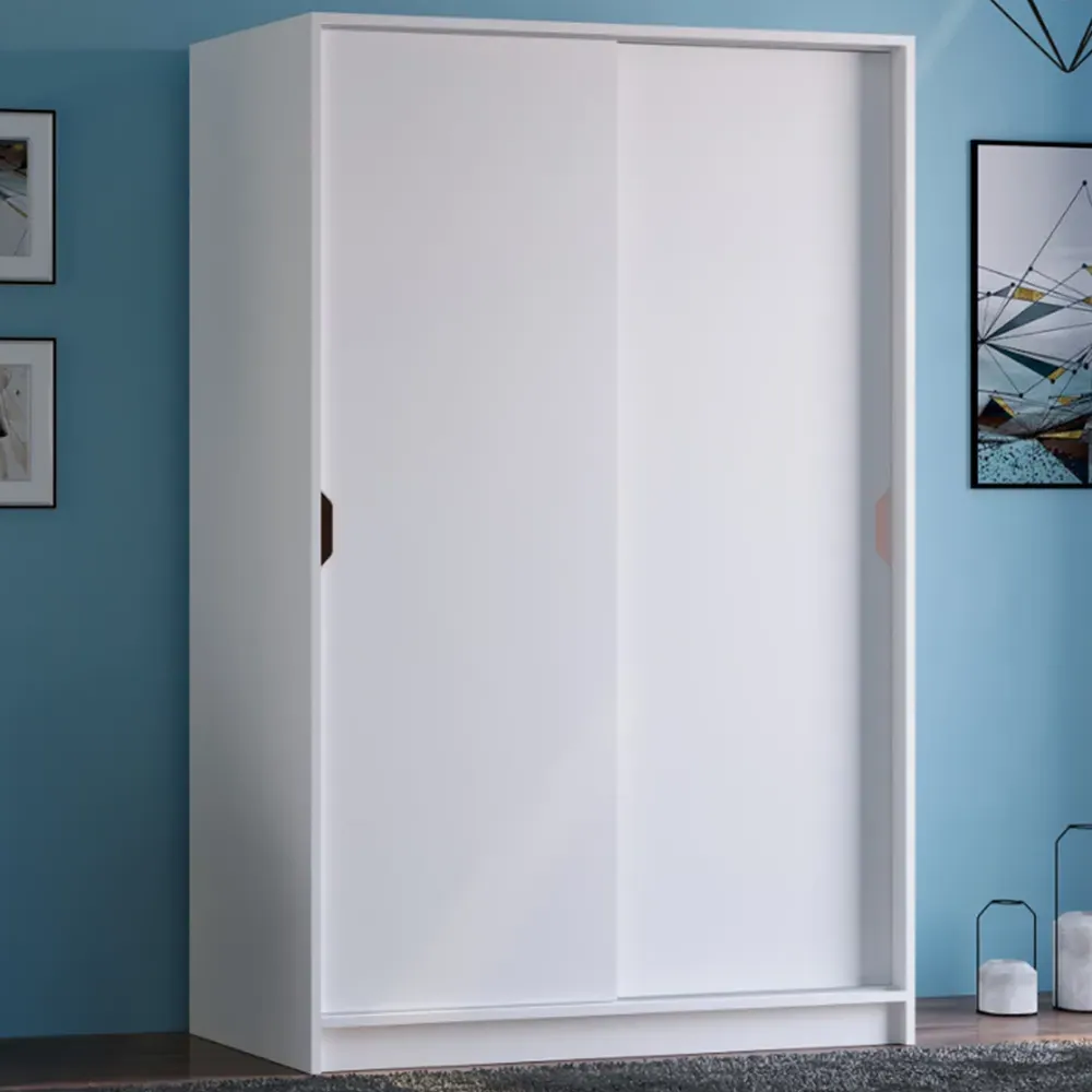 Bergen 2 Door Sliding Wardrobe - White