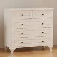 Chloe 5 Drawer Chest of Drawers - White