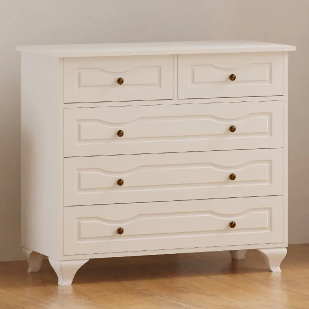 Chloe 5 Drawer Chest of Drawers - White