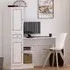 CLEMENT 2 Door Single Drawer Home Office Desk - White