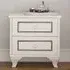 CLEMENT 2 Drawer Bedside Table - White