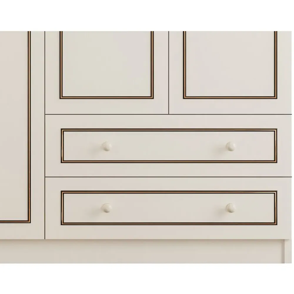 CLEMENT 3 Door Wardrobe with Storage - White