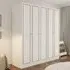 CLEMENT 5 Door Wardrobe - White