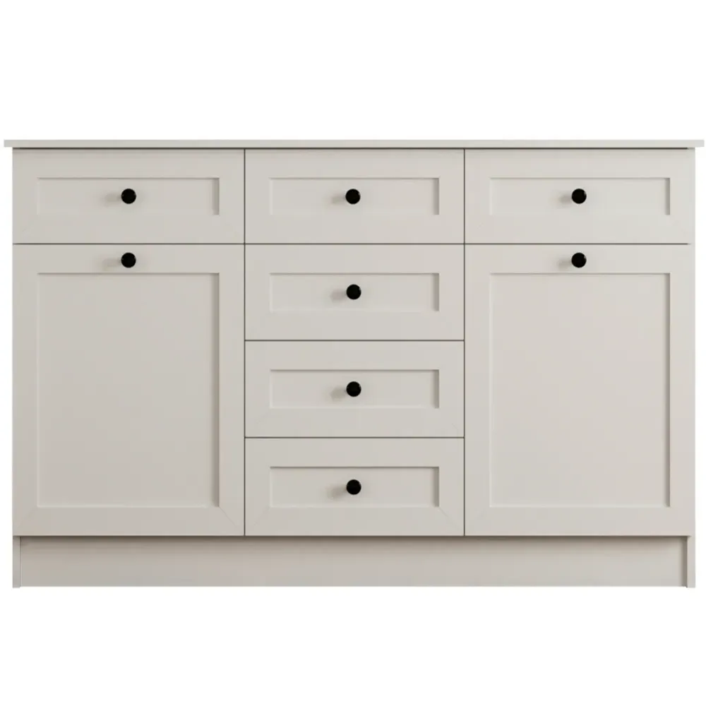 DAISY 2 Doors 6 Drawers Sideboard - White
