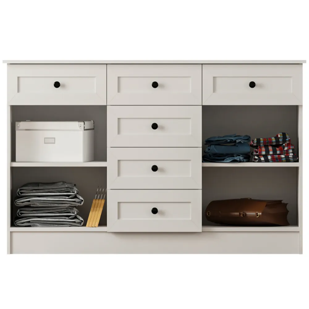 DAISY 2 Doors 6 Drawers Sideboard - White