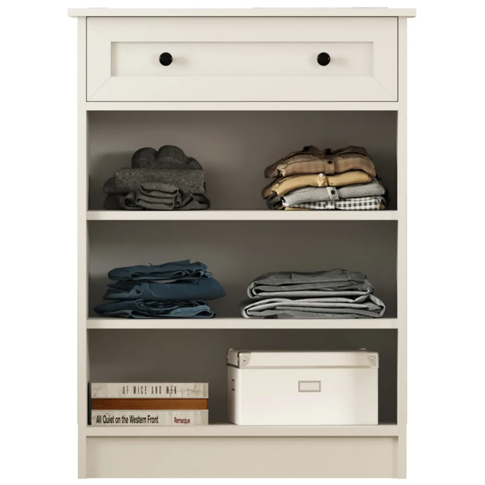 DAISY 2 Doors Single Drawer Sideboard - White