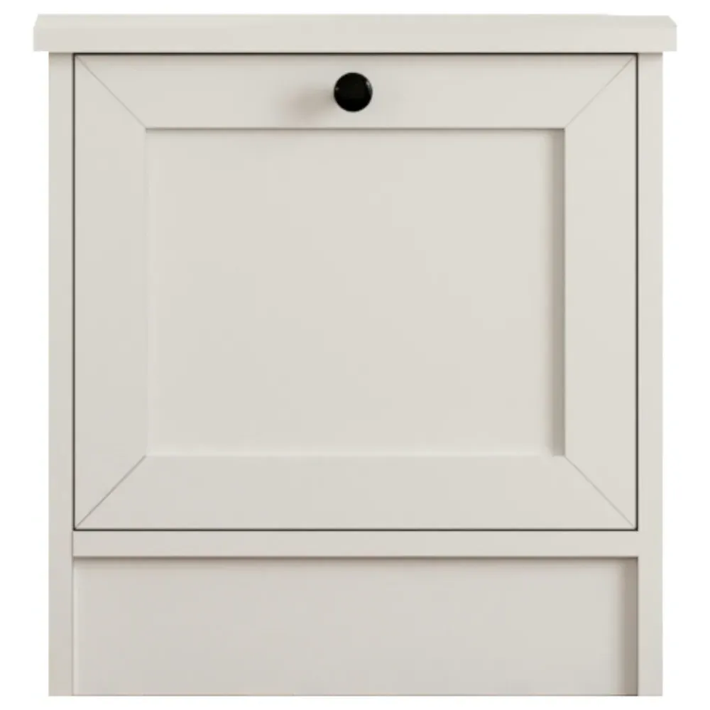 DAISY Single Door Bedside Table - White