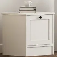 DAISY Single Door Bedside Table - White