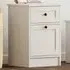 DAISY Single Door Single Drawer Bedside Table - White