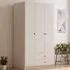ECU 3 Door 2 Drawer Wardrobe - White