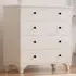 ECU 5 Drawer Chest of Drawers - White