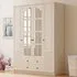 Elise 4 Door 2 Drawer Mirror Wardrobe - White