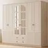 Elise 6 Door 2 Drawer Extra Large Wardrobe - White