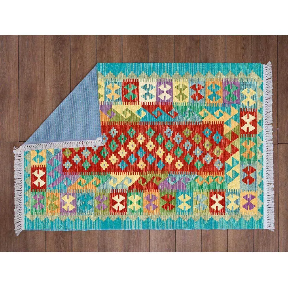 Harmony Multicolour Rug - White, Cotton