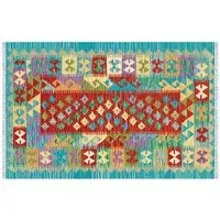 Harmony Multicolour Rug - White, Cotton
