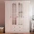 MAISON XL 4 Door 2 Drawer Mirror Wardrobe - White