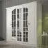 MAISON XL 5 Door Mirror Wardrobe - White