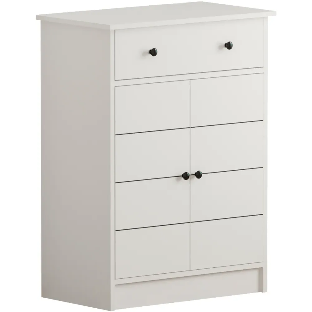 SABRO 2 Door Single Drawer Sideboard - White