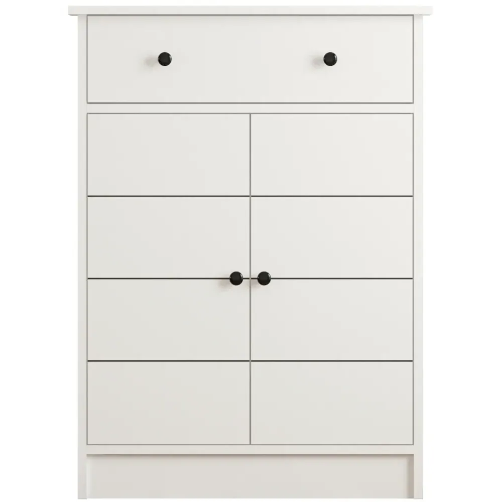 SABRO 2 Door Single Drawer Sideboard - White