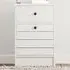 SABRO Single Door Single Drawer Bedside Table - White