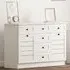 VENICE 2 Door 6 Drawer Sideboard - White