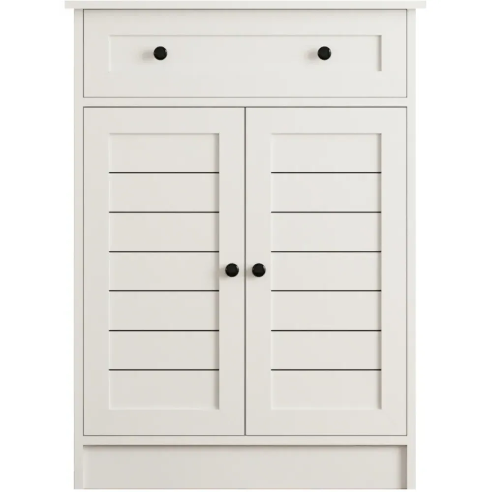 VENICE 2 Door Single Drawer Sideboard - White