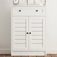 VENICE 2 Door Single Drawer Sideboard - White