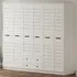 VENICE 6 Door Wardrobe with Drawers - White