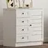 VENICE Single Door 4 Drawer Sideboard - White