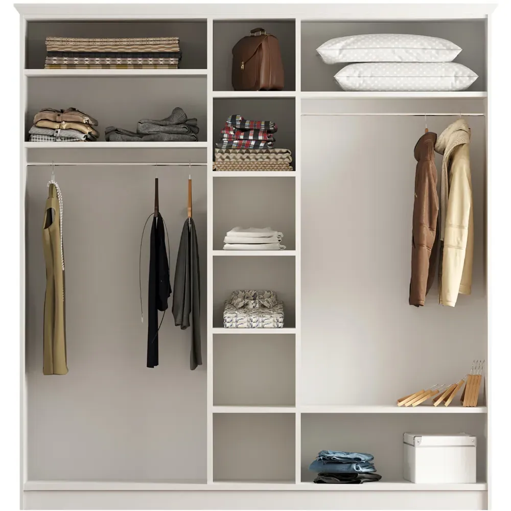 Vienna 5-Door Wardrobe - White