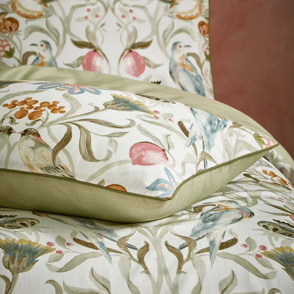 Liberty Songbird Super King Duvet Cover Set - Stone, Cotton