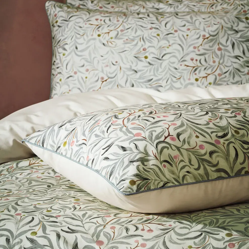 Malory Botanical Double Duvet Cover Set - Green, Cotton