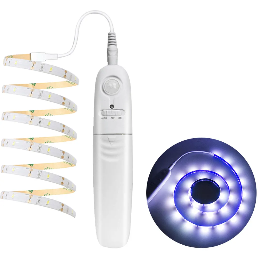 1.7W LED Infrared Sensor Strip Light 1m - Blue