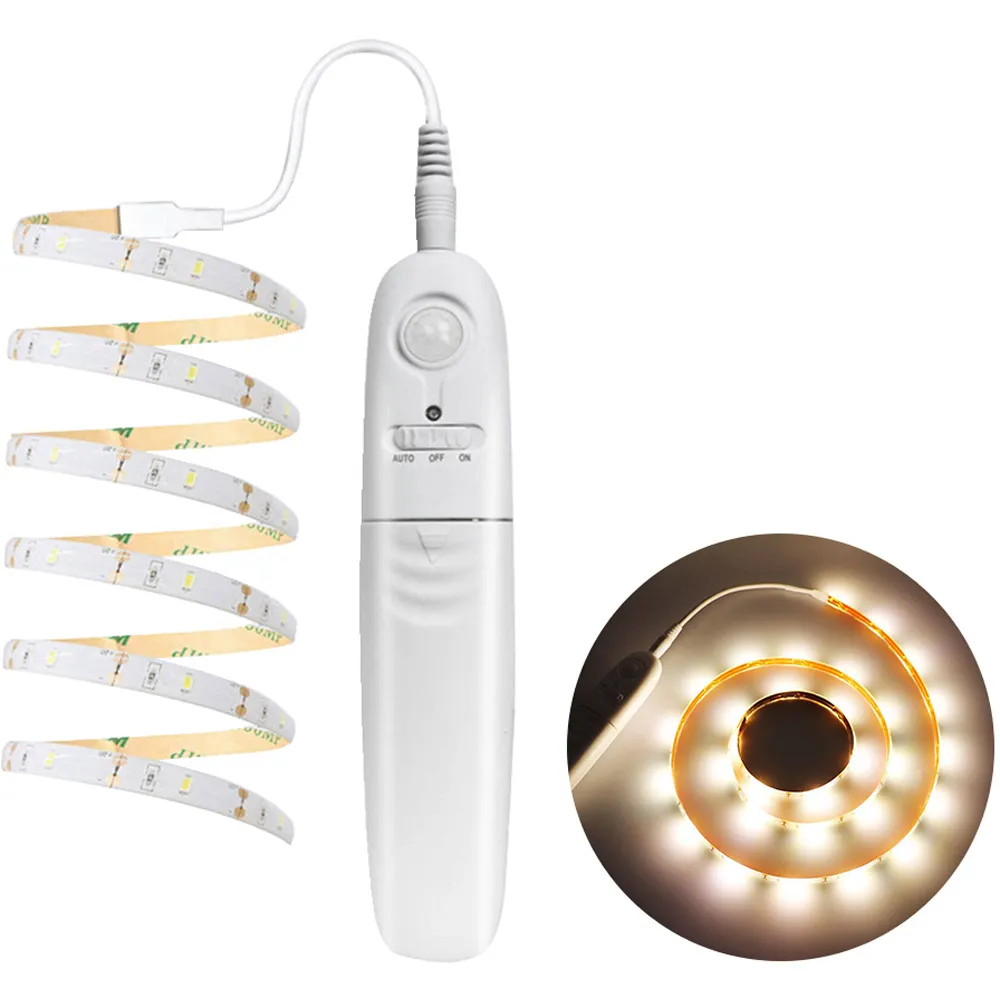 1.7W LED Infrared Sensor Strip Light 1m - Warm White