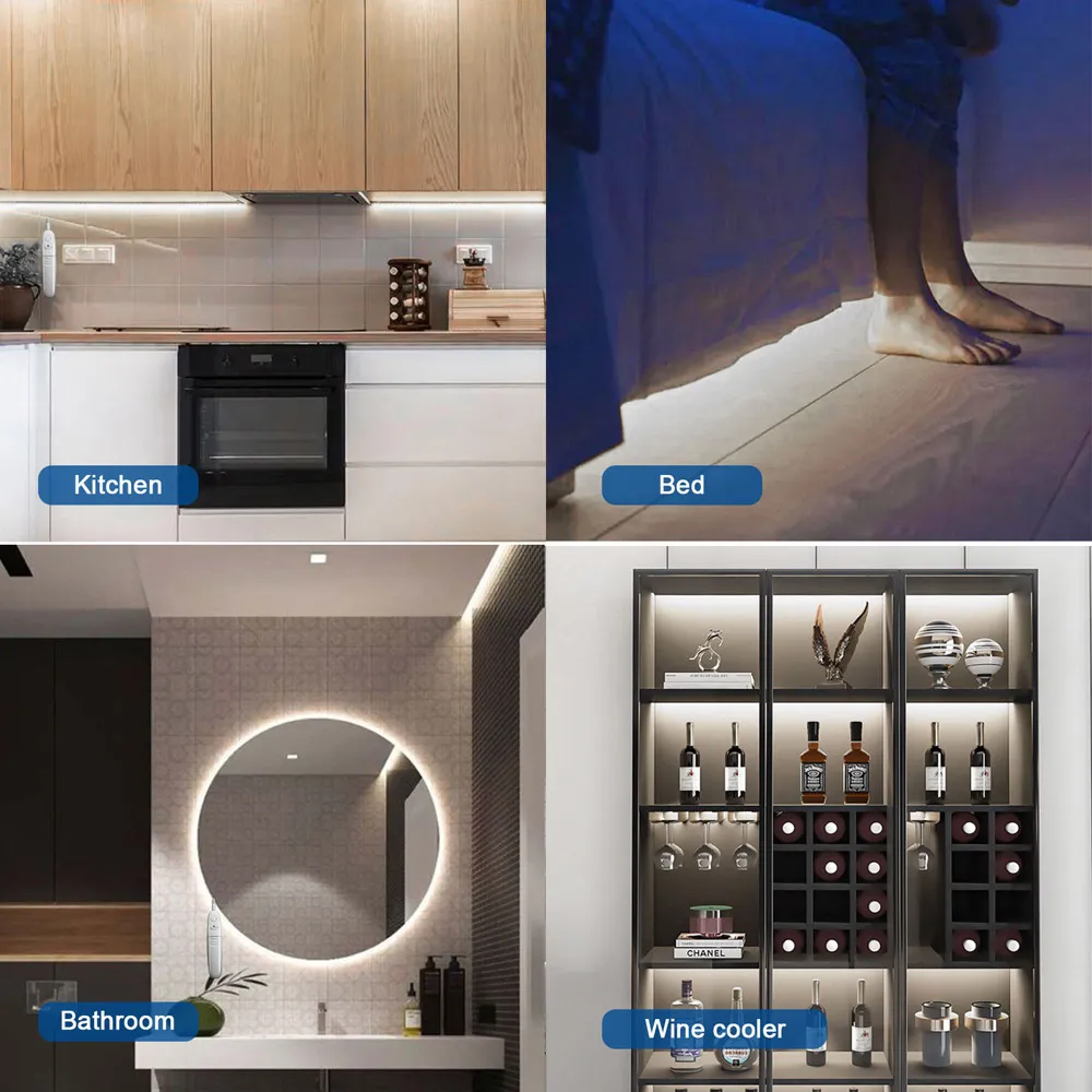 1.7W LED Infrared Sensor Strip Light 1m - White